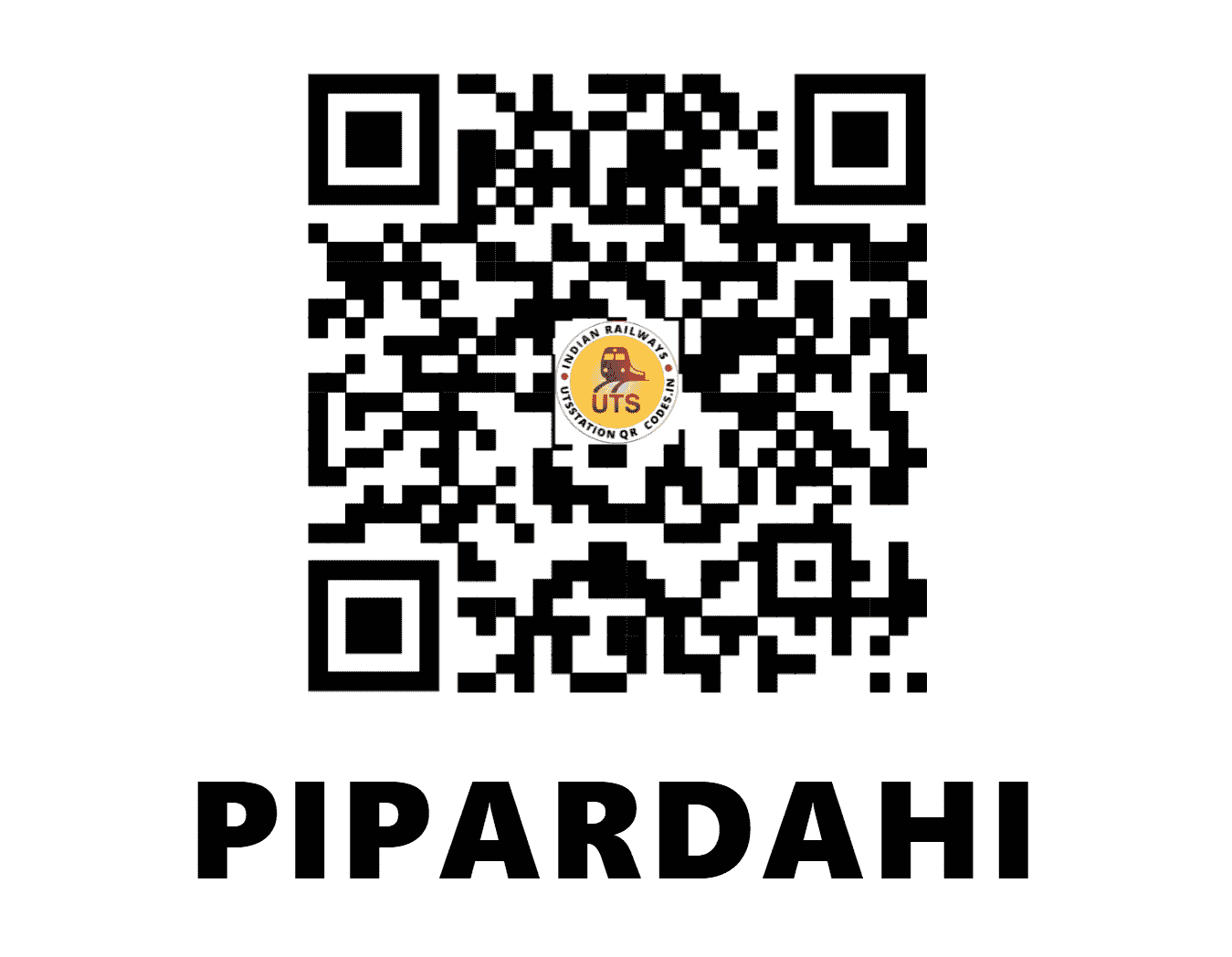 UTS QR Code for PIPARDAHI - PED (SB - MADHYA PRADESH)